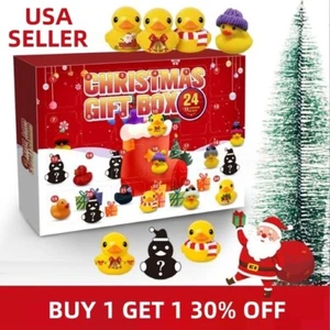 2023 Rubber Duck Christmas Advent Doll Arrival Calendar Contains 24 Pcs Gifts - Picture 1 of 6