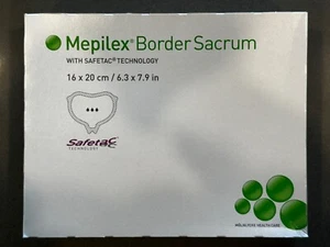 Mepilex 282055 Border Sacrum Silikonschaum Dressing 6,3 x 7,9 Zoll, 5er-Pack - Bild 1 von 2
