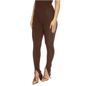 New Naked Wardrobe Sz Small Legging Brown Snitch And Slit End Jeggings NWT - Picture 1 of 9