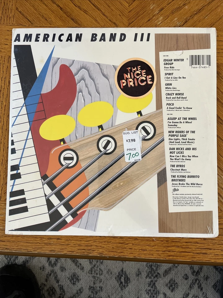 Sealed American Band III Epic Compilation PE 37483 Edgar Winter Byrds Grin Poco - Image 1 of 4