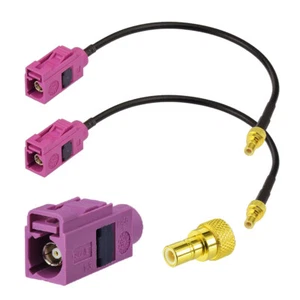 2pcs Fakra H Jack to SMB Jack Cable 15cm for Sirius XM Radio Car Vehicle Antenna - Picture 1 of 5