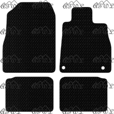 CONJUNTO DE TAPETES DE ASSOALHO DE BORRACHA PRETA SOB MEDIDA PARA NISSAN MICRA 2017 & EM DIANTE - Imagem 1 de 4