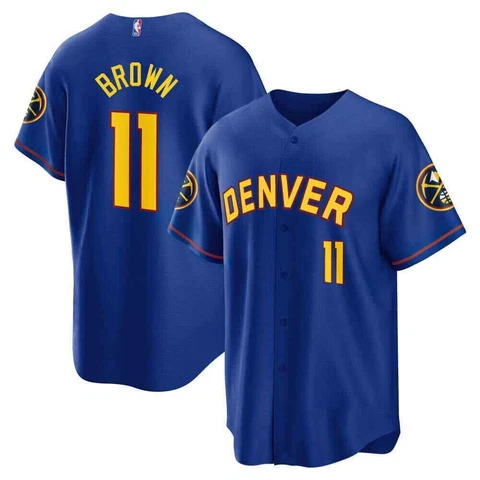 Bruce Brown No.11 Baseball Jersey Fan Nuggets Fan Made Print S-5XL Cover