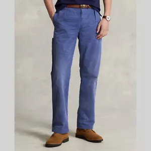 $268 Polo Ralph Lauren Distressed Patchwork Classic Fit Blue Pants SZ 32x30 - Picture 1 of 5