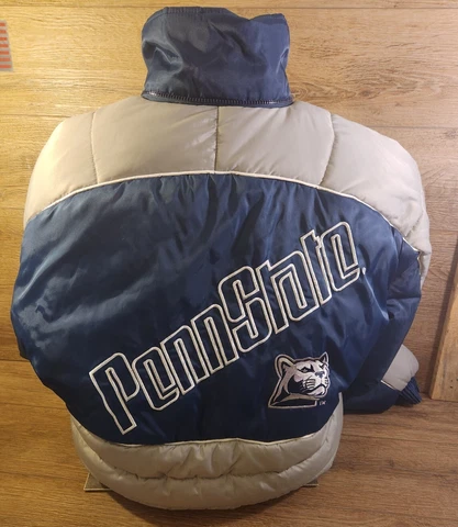 Vintage Penn State Pro Player Puffer Coat Large Nittany Lions ~ FAST Shipping Cover