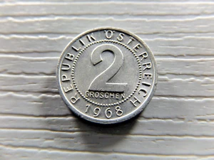 AUSTRIA 1968 2 Groschen - Picture 1 of 2