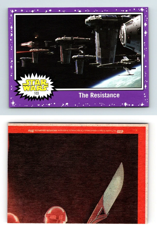 The Resistance #103 Journey To Star Wars Last Jedi 2017 Topps Purple Parallel - Image 1 of 1