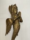Gorgeous Mermaid Naga Kanya Brass Door Handle Snake Girl Hindu Goddess