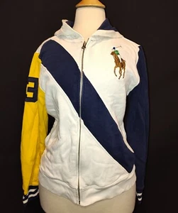 Boys Polo Ralph Lauren Colorblock Varsity Hoodie Big Pony Size Large (14-16) - Picture 1 of 6