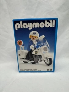 PLAYMOBIL 3564: Vintage Motorcycle Police - Sealed in Box - Picture 1 of 6