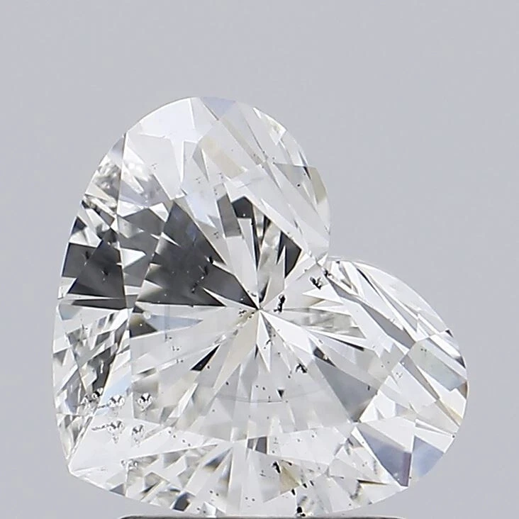 2 CT Heart Shape Lab Grown Diamond for Pendant - IGI Certified - Image 1 of 2