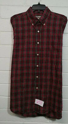 Men's BARRY BRICKEN SHIRT Size L PLAID&CHECK button front 100%Cotton Long Sleeve - Image 1 of 4