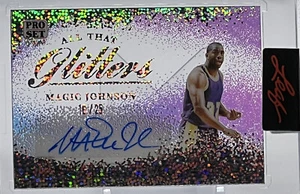💥MAGIC JOHNSON AUTO 2023💥LEAF PRO SET PURE ALL THAT GLITTER AUTO💥LAKERS🔥🔥 - Picture 1 of 4
