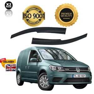 For VW Caddy MK3-MK4 2004-2020 2 Door Van Wind Deflectors 2 pieces - Picture 1 of 5