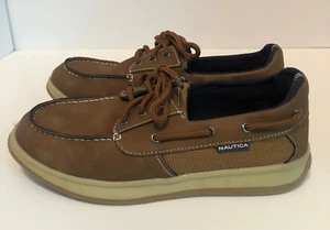 Nautica Wateree Brown Boat Shoes Youth Size 4 - Picture 1 of 7