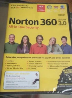 Norton 360 All-In-One Security Version 3.0 Windows 7 - Vista and XP (Norton) - Image 1 of 4