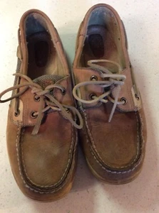 Sperry Top-Sider  Tan Leather Boat Shoes Womens Flats Size 8M - Picture 1 of 8