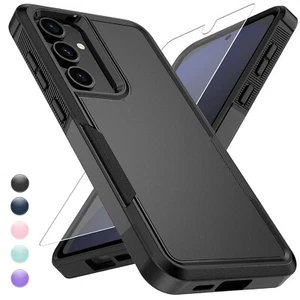 For Samsung Galaxy S25 S25 Plus S25 Ultra Shockproof Case Cover + Tempered Glass - Picture 1 of 54