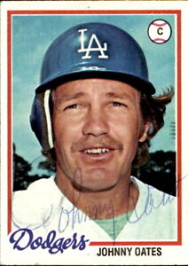 Johnny Oates Autographed 1978 TOPPS Card #508 Los Angeles Dodgers 183005