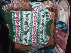 The Children's Place Boys C-Neck Sweater's ,3 T Spruce Green & Red . - Picture 1 of 1