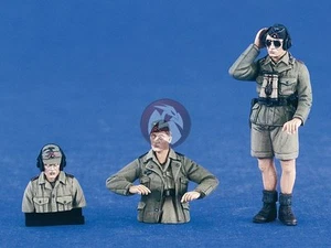 Verlinden 1/35 German DAK Afrika Korps Tank Crew (1 Full + 2 Half-figures) 2336 - Picture 1 of 1