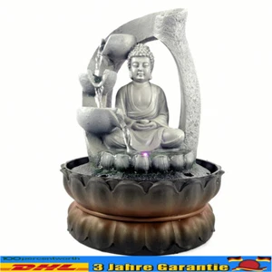 Zimmerbrunnen mit LED-Beleuchtung Pumpe Buddha Springbrunnen Brunnendekoration - Bild 1 von 11