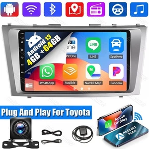For Toyota Camry 2007-2011 Android 13 Apple Carplay Car Stereo Radio GPS Navi BT - Picture 1 of 11