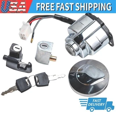 Juego de bloqueo de tapa de gas Igniton Switch para Honda VTX1300C VTX1300R VTX1300T VTX1300S Foto 1 de 4