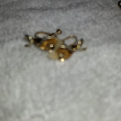 Broche prendedor jirafa vintage tono dorado con esmalte marrón y ojos de estrás - 2,5" Foto 1 de 4