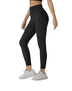 Leggings Halara suaves sin costuras flujo levantamiento de glúteos negros acanalados cintura alta XS - Imagen 1 de 10