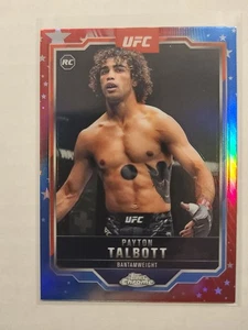2025 Topps Chrome UFC Payton Talbott RC #141 Red & Blue Refractor - Picture 1 of 2