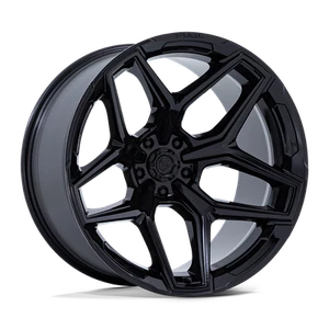 Fuel Off-Road Flux 22X10 -18 Gloss Black Wheel 6X139.7 6X5.5 (QTY 4) - Picture 1 of 2