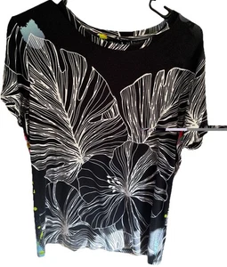 Desigual Damen Bluse Gr. XL schwarz mehrfarbig geblümt - Bild 1 von 5