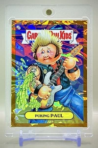 2025 Topps Garbage Pail Kids #35b Green Day GPK Puking Paul Crumpled GOLD /50 SP - Picture 1 of 3