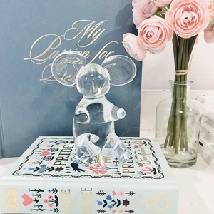 "Estatuilla de oso koala de cristal transparente de Murano firmada por Licio Zanetti de colección 5"" pisapapeles" - Imagen 1 de 6