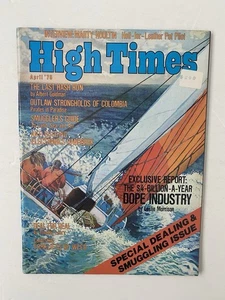 High Times Magazine Avr 78 Last Hash Run Guide des contrebandiers Timothy Leary Pot Dope - Photo 1/8