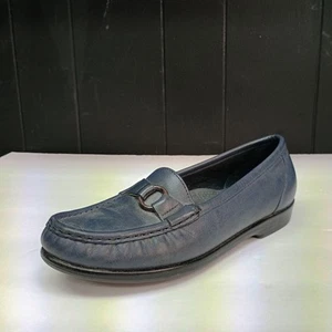 SAS Tripad Comfort Loafers Jewel Navy Blue Leather Women’s 8 M - Picture 1 of 5