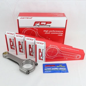 Audi VW 2.0TSI Forged Steel H-Beam Conrods 144mm ARP Bolts EA888 FCP 23mm PIN - Picture 1 of 6