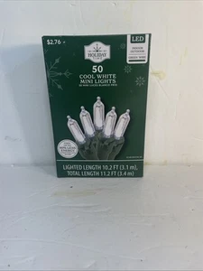 Mini luces blancas frías Holiday Time 50 LED 11’ interior/exterior (178) - Imagen 1 de 4