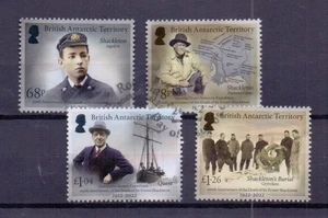 B.A.T. 2022 DEATH CENT. OF SHAKLETON SET ( 4 ) SG817-20 FINE USED - Picture 1 of 1