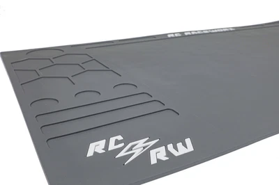 RC Raceworx Flight Deck Pit Mat 23x48 - Black and White - Image 1 of 4