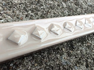 SET (8) VINTAGE 20 mm * 200 mm ITALIEN KERAMIK BORDÜRE FLIESE LISTELLO ROMBINO ROSA - 8 Stck. - Bild 1 von 10