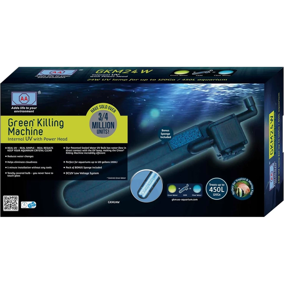 24W Green Killing Machine Internal UV Sterilizer with Power Head - Image 1 of 1