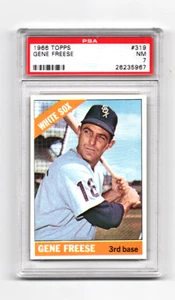 1966 TOPPS # 319 GENE FREESE, WHITE SOX - PSA 7++++VIVID VERY LOW POP BEAUTY! - Bild 1 von 1