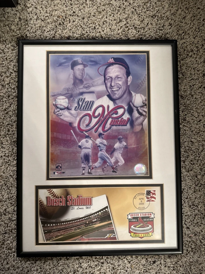 Stan Musial Cardinals Hall of Fame Framed print - Image 1 of 1