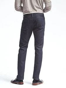 Banana Republic Men's Pant Slim Japanese Traveler Jean NWOT Blue 38x32 130452 - Picture 1 of 2