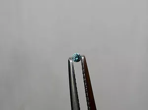 Diamante naturale blu sfaccettato rotondo 1,5 mm - Foto 1 di 5