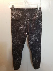 Leggings Spyder Active Donna S Nero/Grigio Stampa Geometrica Athlesier Active - Foto 1 di 7