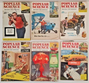 6 populärwissenschaftliche Zeitschriften Juni-August, OKT 1952 & Mai, Juni 1953 Lot #12 - Bild 1 von 10