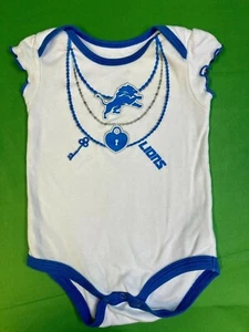 NFL Detroit Lions Bodysuit/Vest Girls' White 6-9 months - Picture 1 of 3